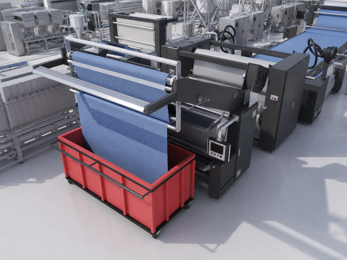 Textile line render view